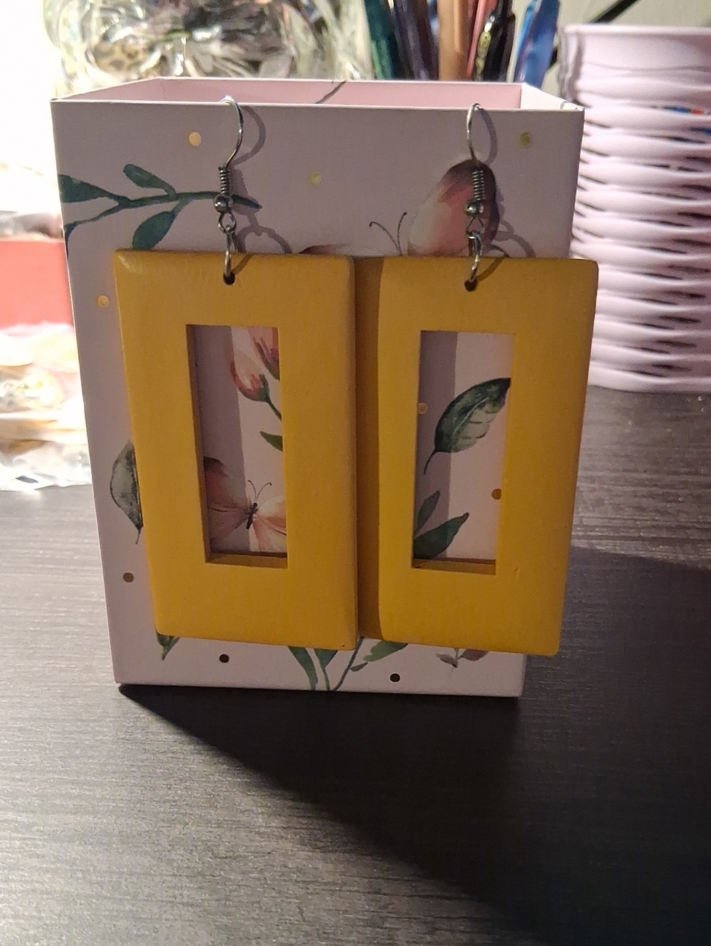 Yellow Hook Earrings